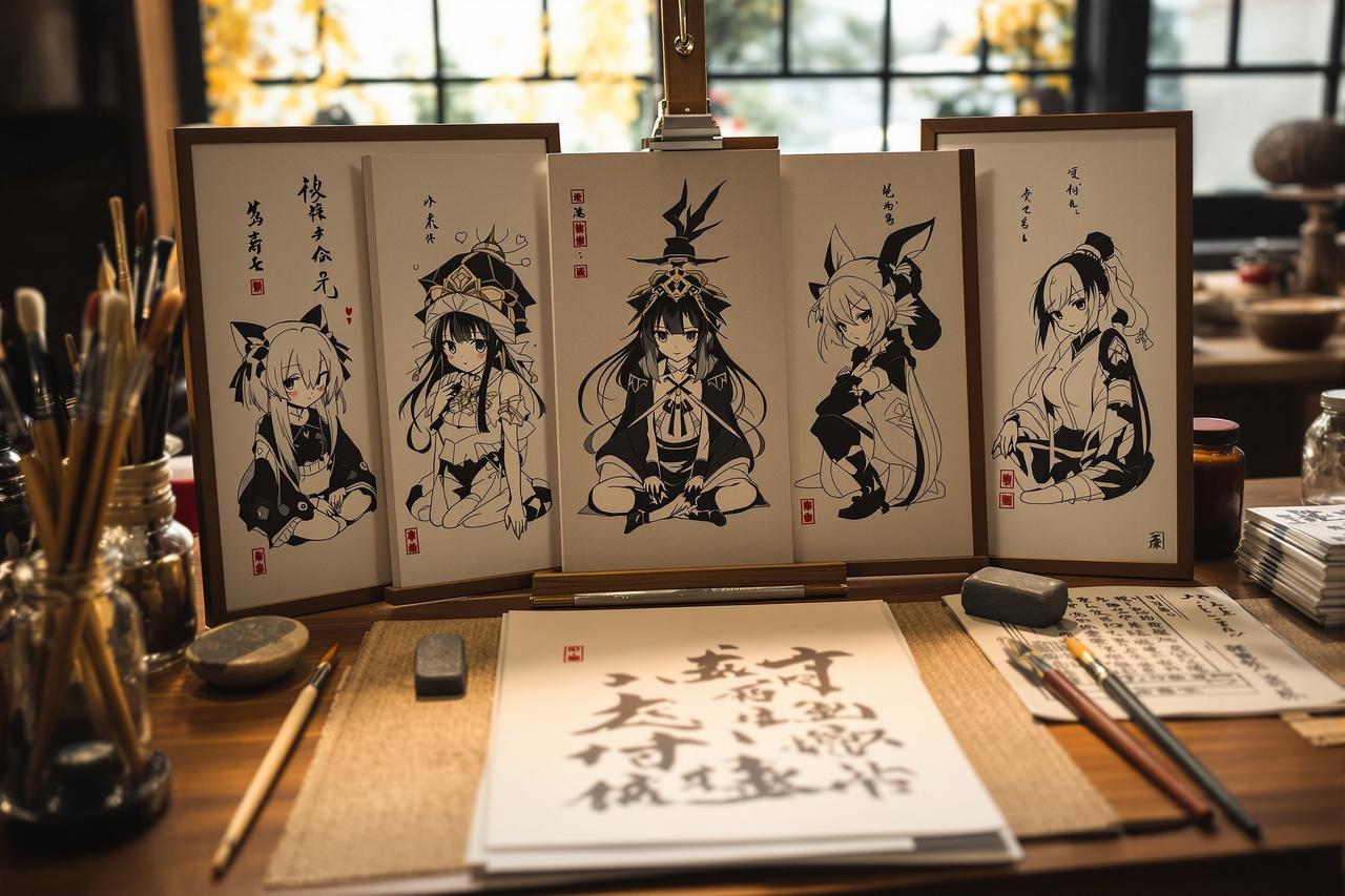 《剑心问道》× 知名国风画师联名企划公开 - 漫画人最新资讯